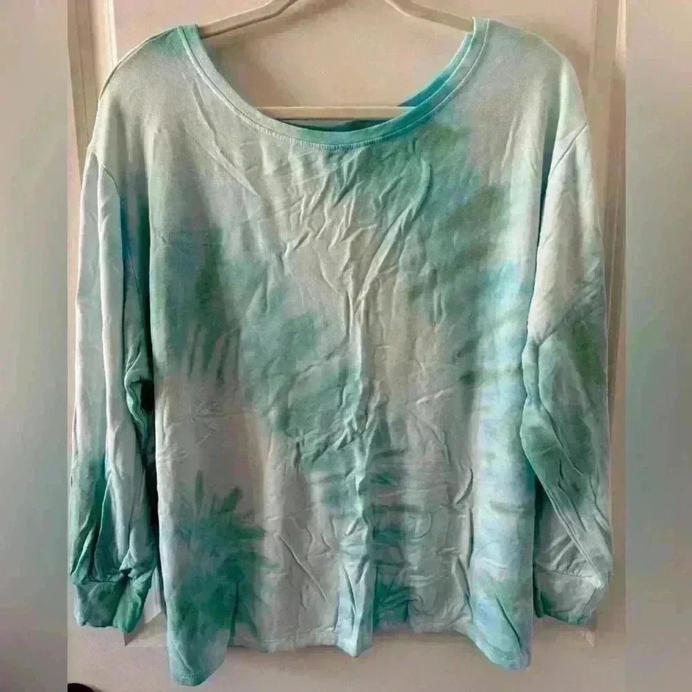 Yanak Ace Sweater~ Teal ~ Large~ NWT! Yana K